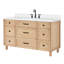 Ensemble de meuble-lavabo à simple cuve 61 avec comptoir en quartz pur ARIEL Monroe-99405071-121645645