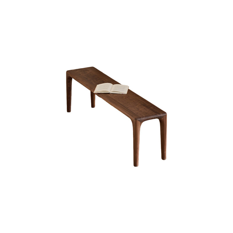 Modern style solid wood bench Upholstered Bench, 17.71" H x 59.05" W x 12.59" D