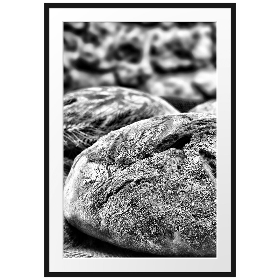 Gerahmtes Poster Frisch gebackenes Brot