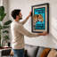 Trespassers Leopard Retro - Framed Print-390001304-390001305
