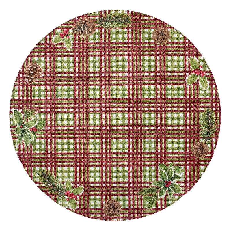 Hollypine Round Placemat Set