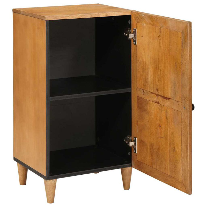 Solid Wood Accent Cabinet, Light Brown