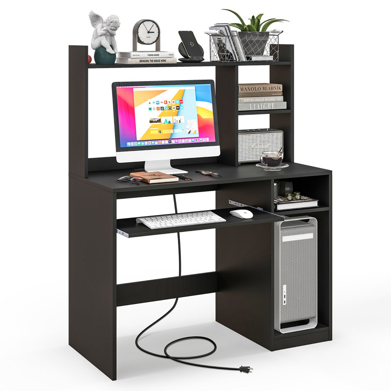 Daian Computer Desk with Power Outlet