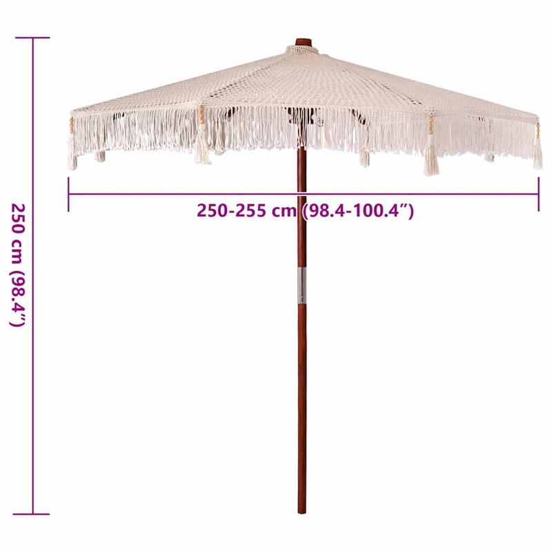 252.5cm Market Parasol