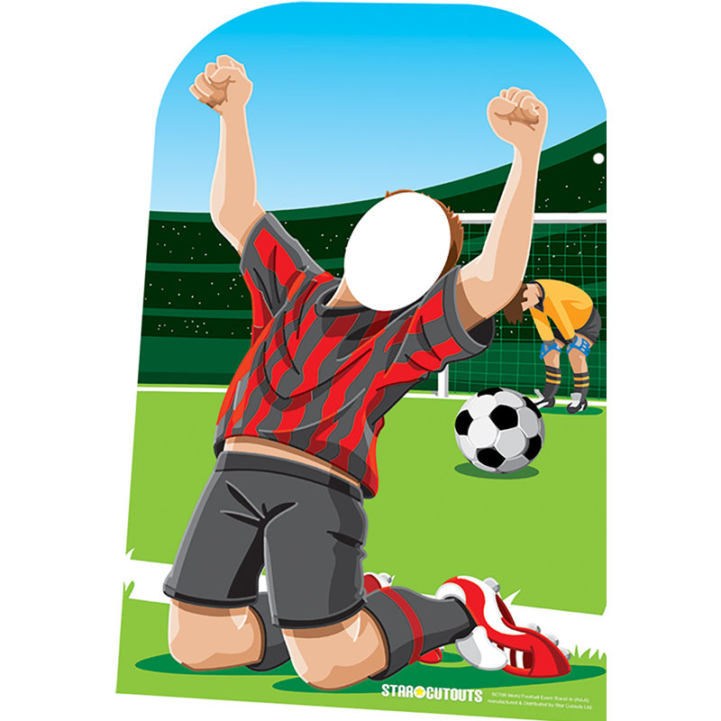 Accroche en carton enfant football