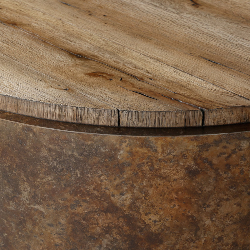Kipp Coffee Table-Rust Aluminum