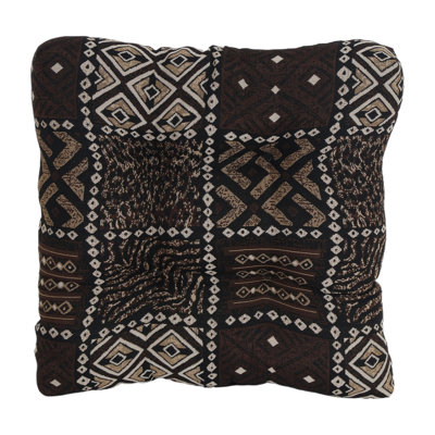 19-Inch Square Tapestry Tufted Dining Chair Cushion