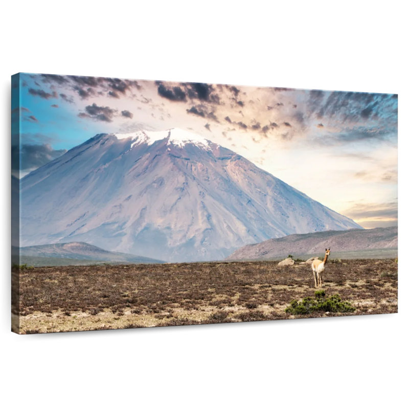 Alvord Couleurs du Pérou - El Misti Stratovolcano, H 26 po x l 39 po