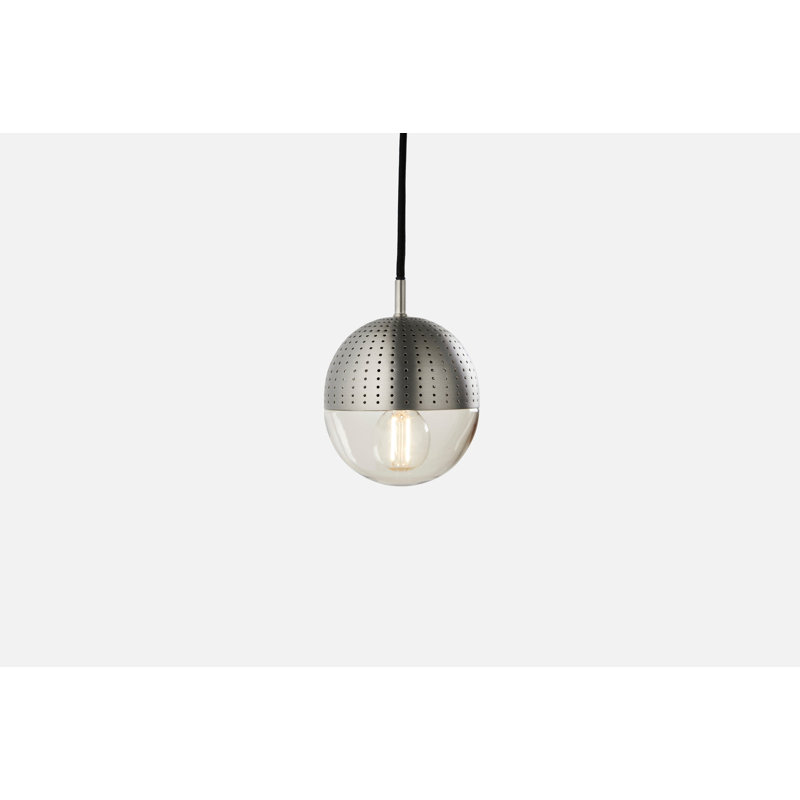 Dot Pendant (Small), Satin Plated/Smoked, Satin Plated