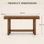 Console 70,9 po de style campagne moderne avec structure en métal robuste, mobilier haut de gamme haut de gamme