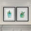 « summer cactus », ensemble de 2 reproductions encadrées-28785982