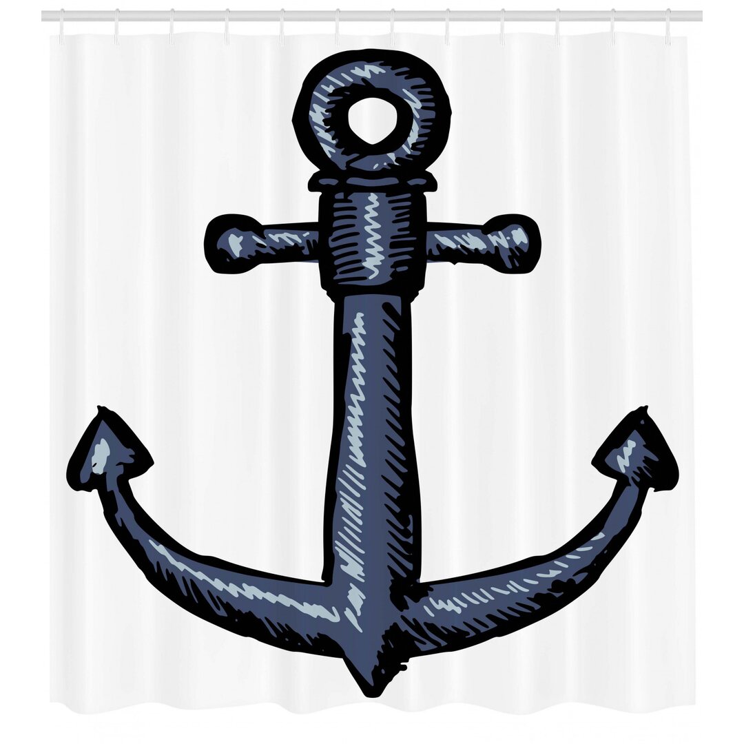 Duschvorhang Anchor Sketch