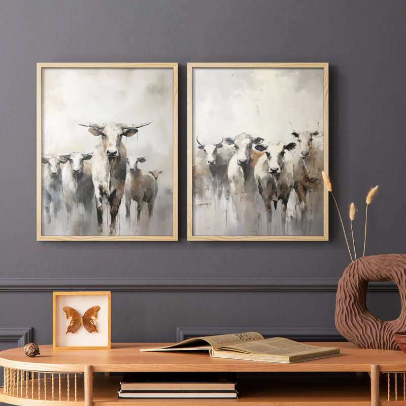 ANIMALS Series CCL XXV - Reproduction encadrée de qualité supérieure - prête à être accrochée - aucun clou requis - aucun clou requis