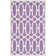 Sheeran Geometric Handmade Hooked Cotton Purple Area Rug