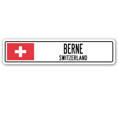 Plaque de rue Bader, Bern, Suisse