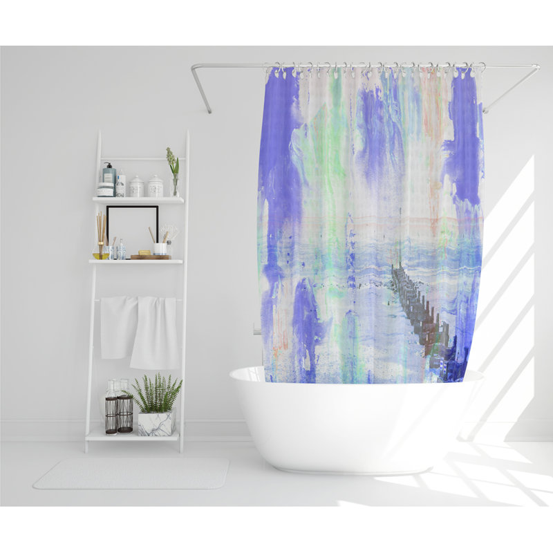 Beach BLUE Designer Shower Curtain