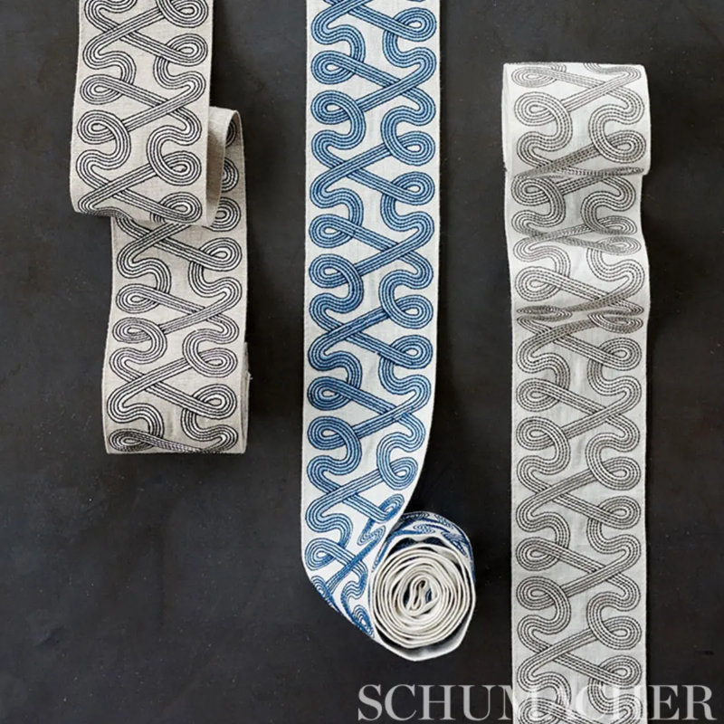 Freeform Embroidered Tape, Sky