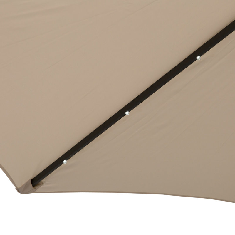 Nectar 268cm Lighted Tilt Market Parasol