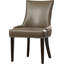 Chaise rembourrée en cuire véritable Cutler