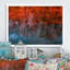 «Red Autumn Artistic Forest By The Lake III», reproduction sur toile-1637360927-1637360914