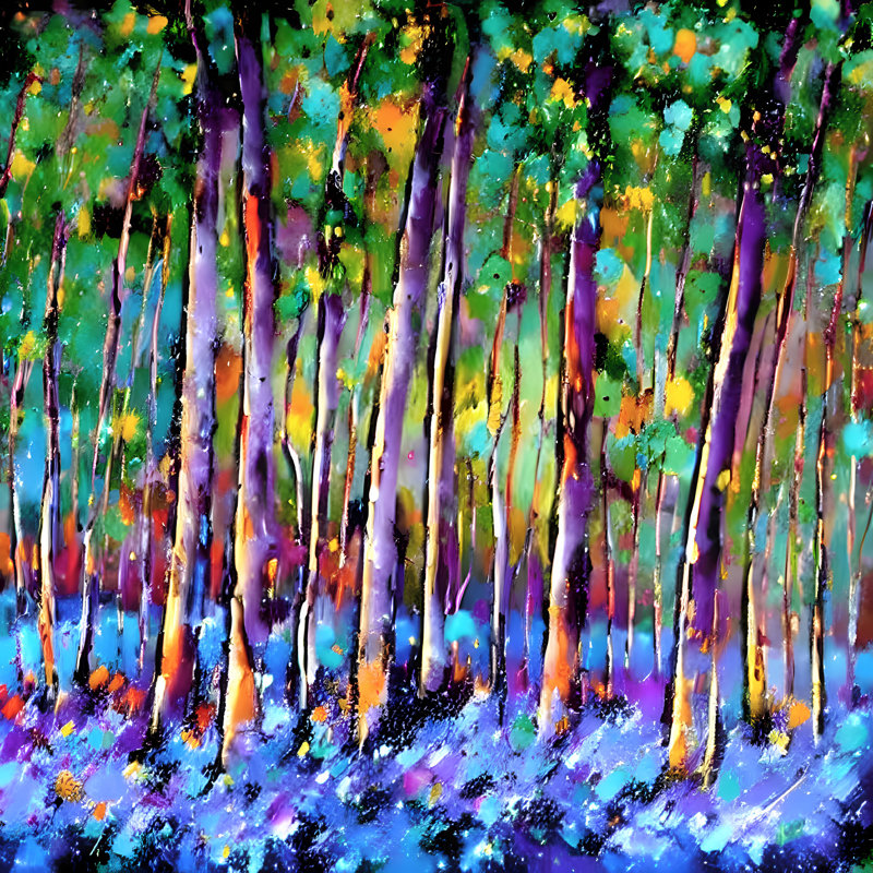 Thick Forest, 30" H x 30" W