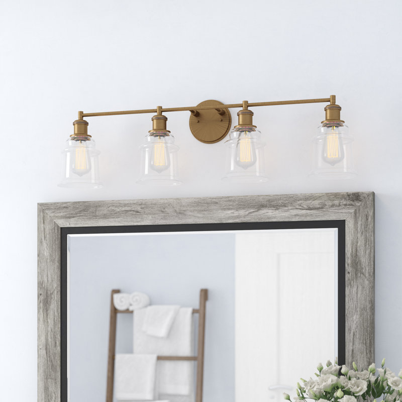 Emily 4-Light Dimmable Bathroom Vanity Light, Heirloom Bronze