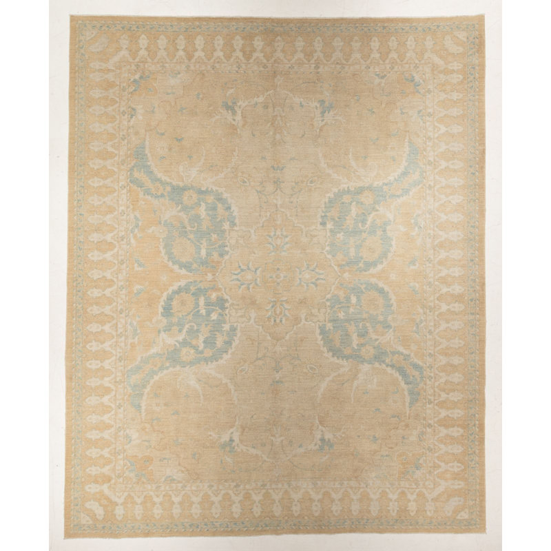 Handmade Cotton and Wool Oriental Area Rug
