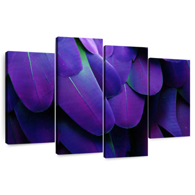 Brampt Purple Blue Macaw Feathers