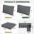 9-pcs 4" Thick Patio Cushion Covers – Water-repellent Replacements For 4-seat Sectional Sofa-851718375