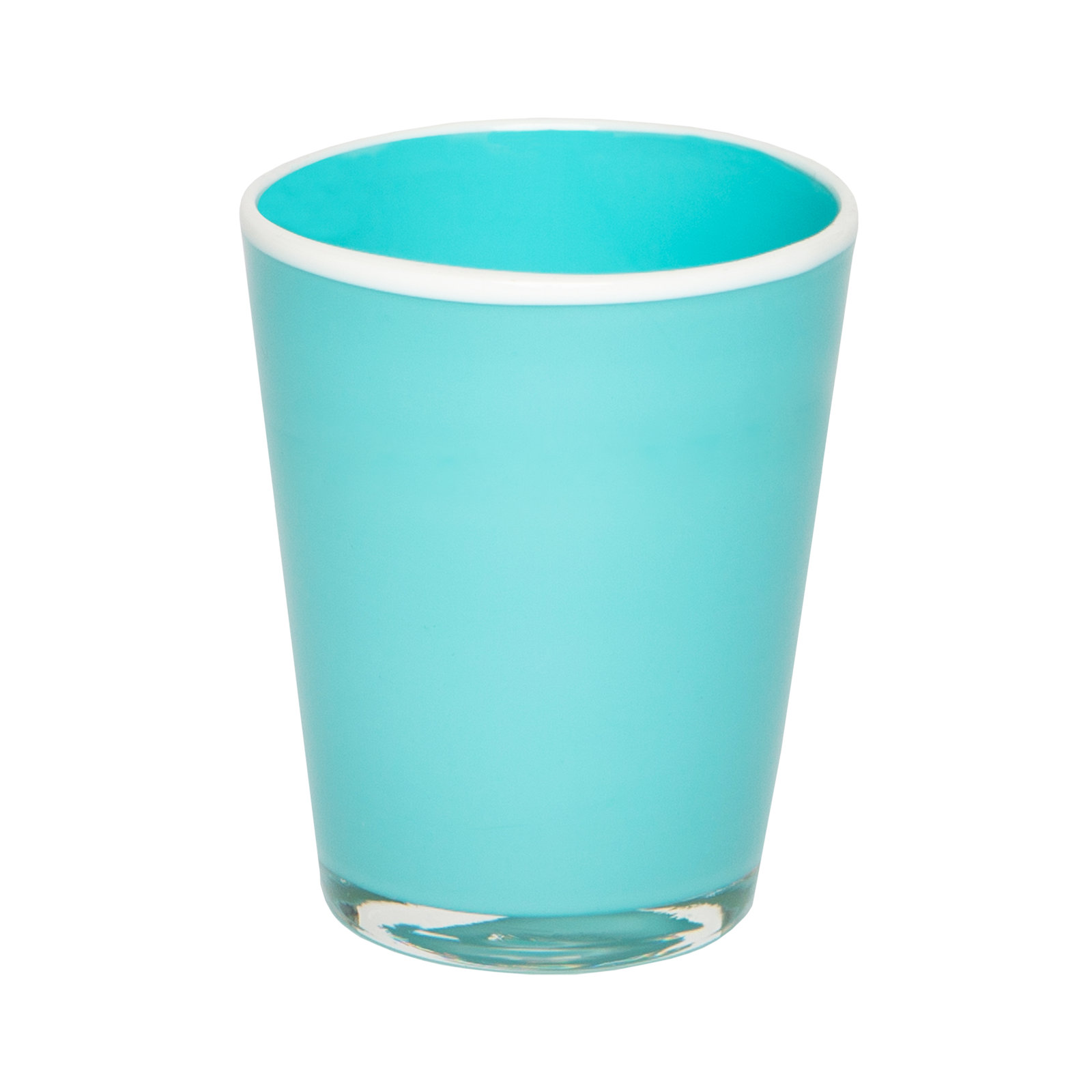 Sarya Drinking Glass, 9 oz., Blue/White
