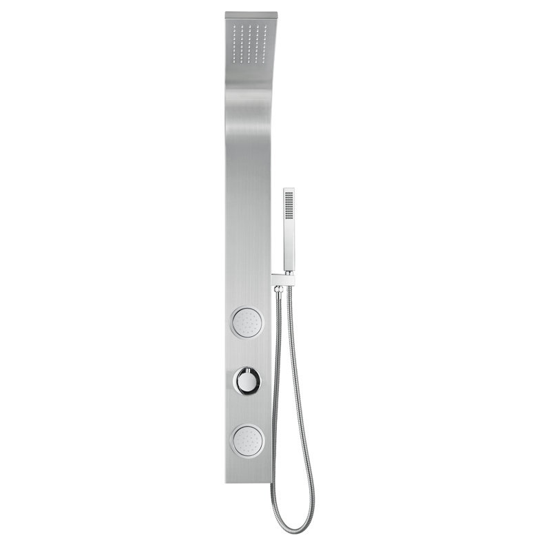 44'' Stainless Steel Shower Panel with Adjustable Head