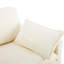 Canapé modulaire 2 places Cloud Comfort de 29,58 po de largeur, velours côtelé beige, style moderne, rembourrage en mousse haute résilience, adaptable aux espaces irréguliers