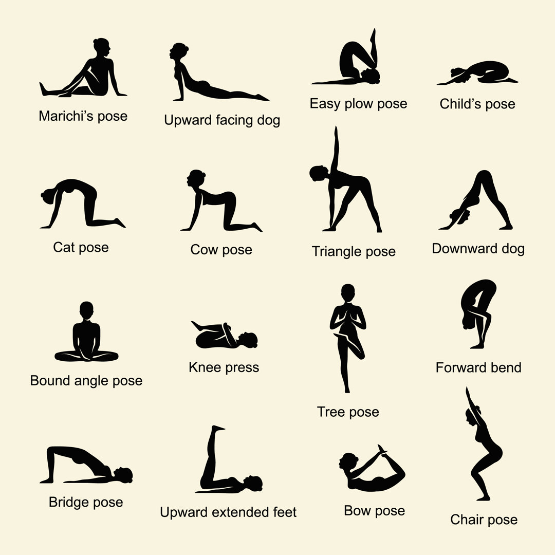 Leinwandbild Yoga Positions