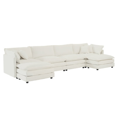 Comfort U Shaped Couch With Reversible Chaise by Hokku Designs