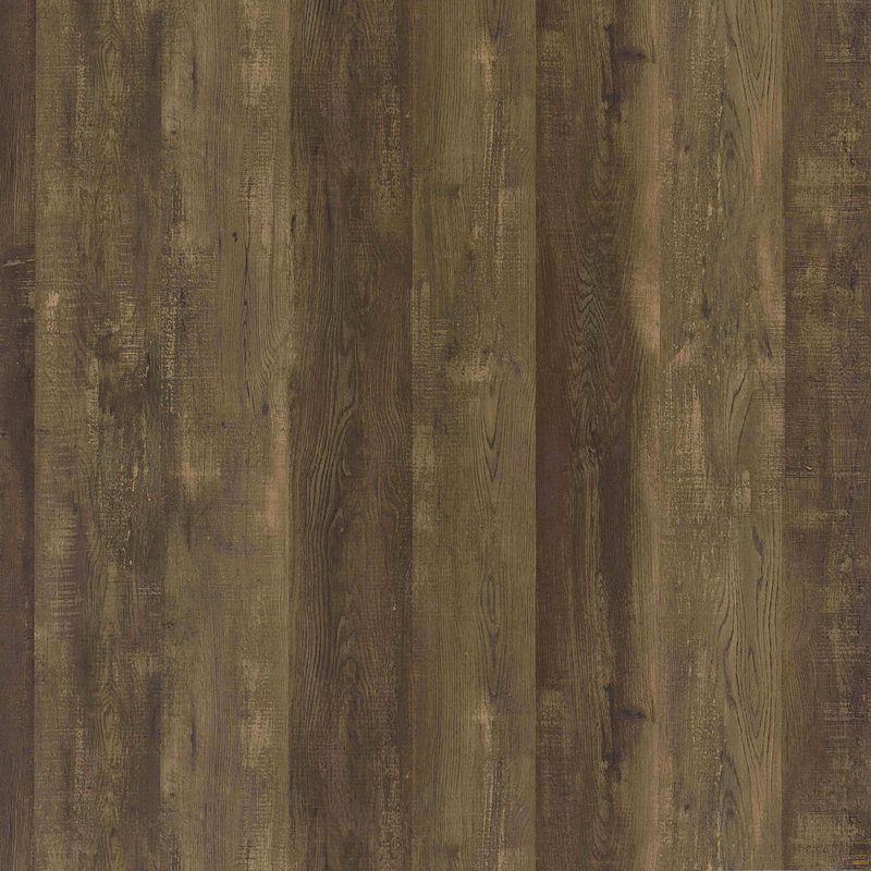 Black And Rustic Oak 40-Inch Wall Shelf