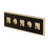 Jimenez Modern Wall-Mounted Coat Hanger, Oak Color, 21.4 x 6.3 x 0.8 inches | 100% Melamine Coated Particle Board & Metal Static Dyed Iron | Weight Capacity: 22 lbs | Stylish Geometric Design for Entryway & Home Organization