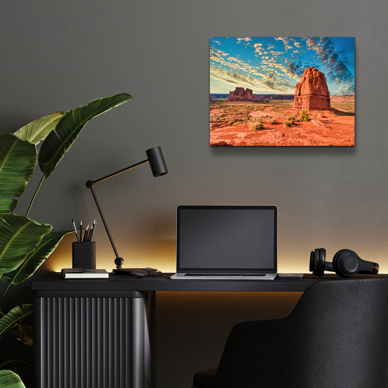 «Natural Stone Sculpture» par Mark A Paulda, art mural en verre acrylique, H 12 po x l 16 po x P 0,13 po