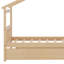 Lit en bois avec couchette-732680307
