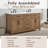 Shamar 60" Double Bathroom Vanity With Engineered Marble Top-927486089