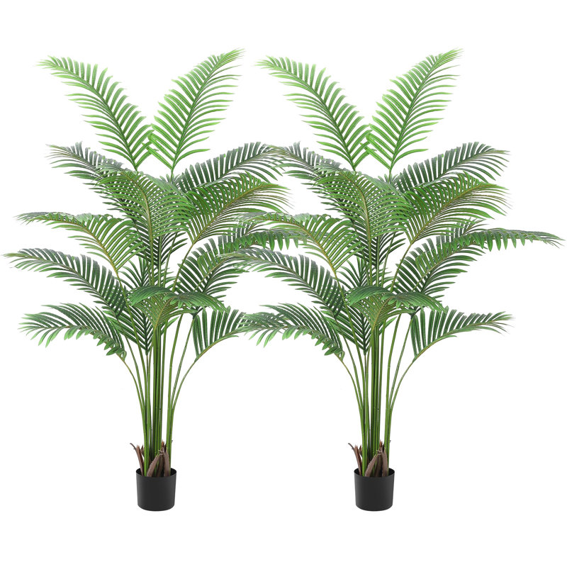 Palmier artificiel 6 pi avec plantes artificielles et plantes tropicales