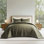 Oversized Cotton Sateen Channel Stitch Quilt Set - 3 Pieces King/Queen Bedding Comforter Set with Pillow Shams, All Season Lightweight Bedspread