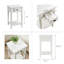 Table d'appoint carrée en bois massif-93563364