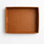 Plateau brun en cuir Ceryis