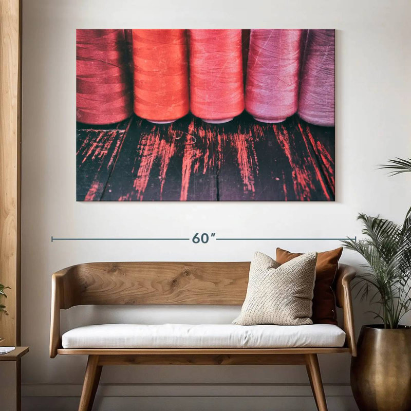 Red Threads For Sewing, 34" H x 51" W
