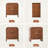 3-Drawer Storage Cabinet Set Of 2 With Large Rounded Corner - 1.18In Engineered Wood, Wide 50Lb Top-1682490586