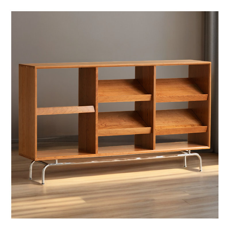 Bibliothèque tout en bois massif