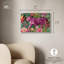 Décoration murale florale léopard rose par Art Remedy, cadre argenté, 24 x 16-5441515-5441500