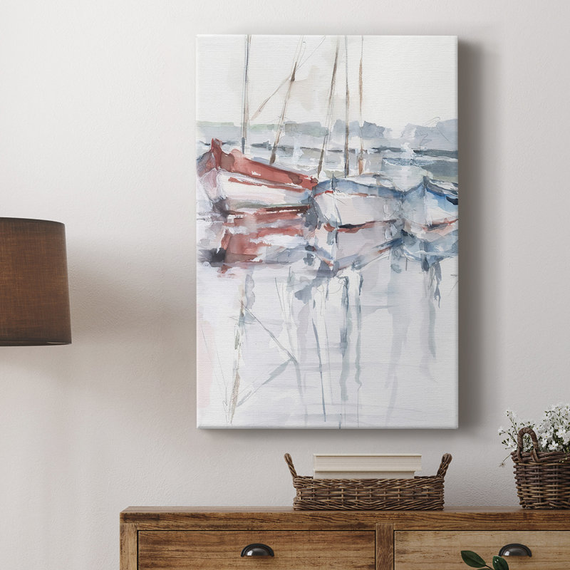 Watercolor Harbor Study II - galerie Cavas sur mesure, H 18 po x l 12 po