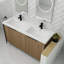 Meuble-lavabo autoportant avec porte à fermeture en douceur 60 po.
