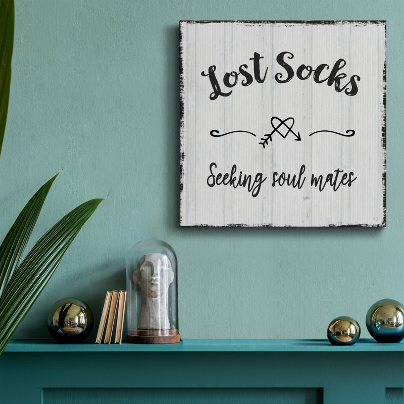 " Lost Socks ", 16" H x 16" W x 1" D